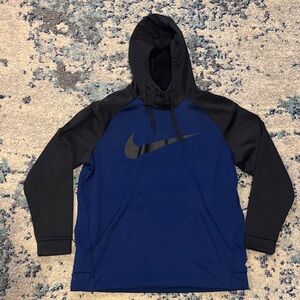 Nike Men's Black and Blue Pullover Jacket